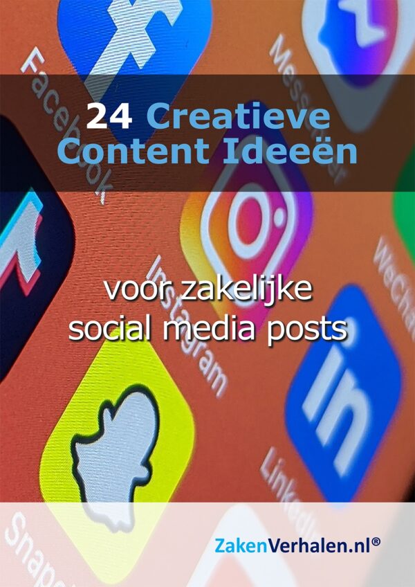 24 Creatieve Content Ideeën voorkant